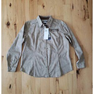 NWT  Women Columbia River Resort Game Girl Long Sleeve Shirt Sportsman Logo Sz L